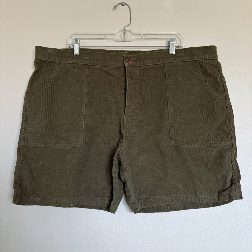 Birdwell Beach Britches Classic Corduroy Shorts Men’s 42 Green Button Fly Summer